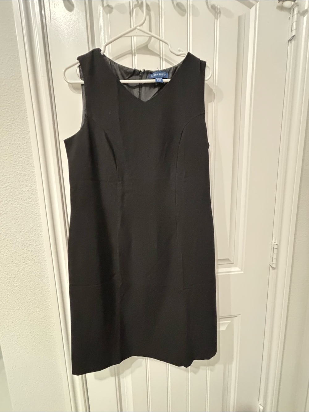 Karen Scott Black Sleeveless Midi Dress